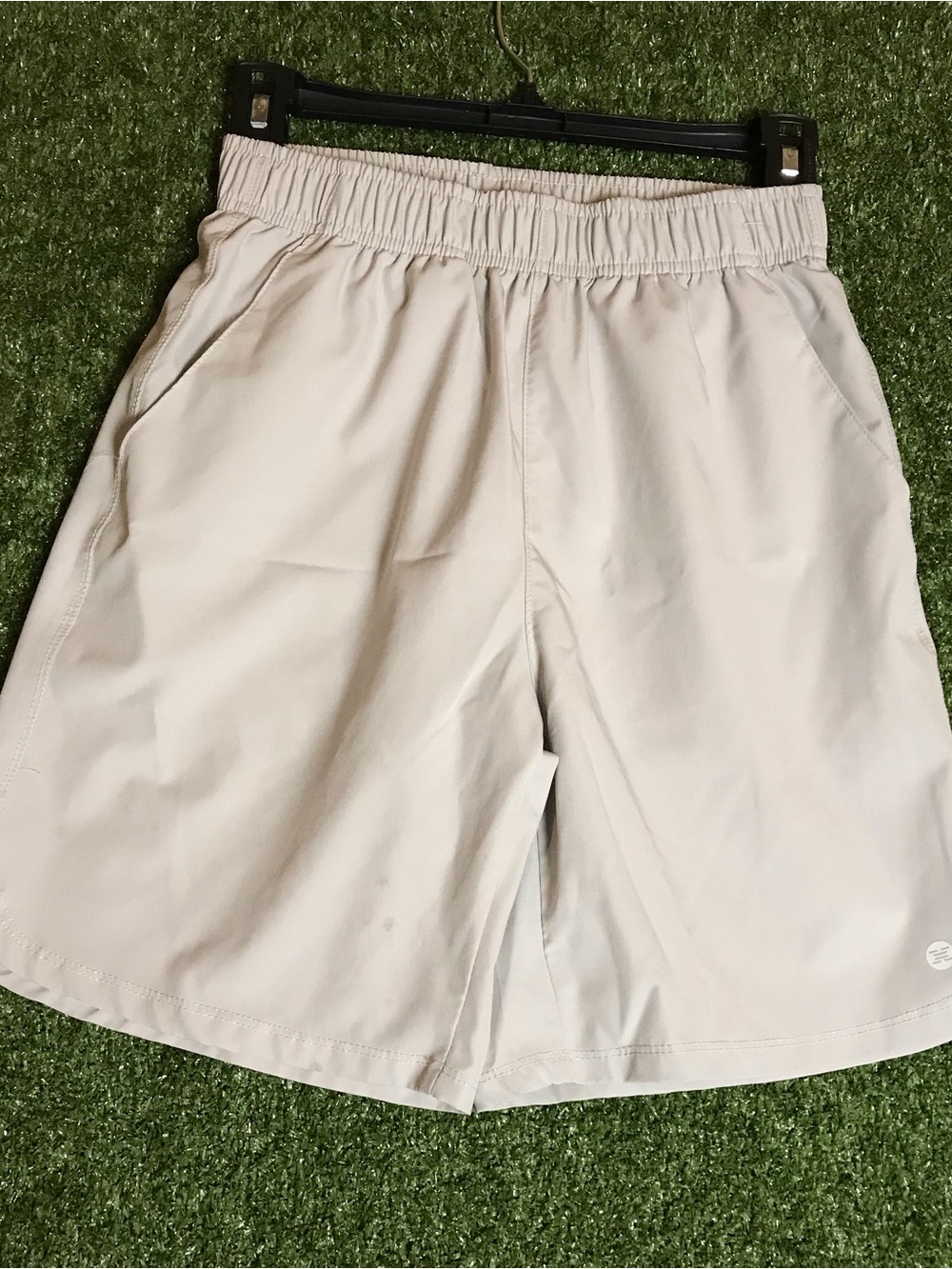 RBX Men's Athletic Shorts in Light Beige